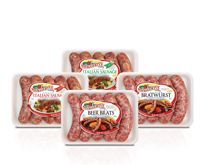 Premium Pork Dinner Sausage Collection<br>(12 assorted tray packs)