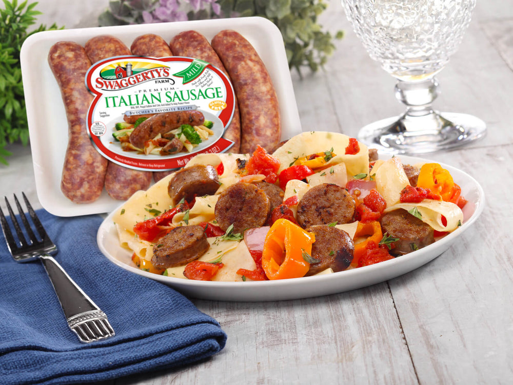 Premium Mild Italian Pork Dinner Sausage<br>(8 tray packs)