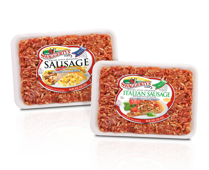 Premium Ground Pork Sausage Collection<br>(12 assorted tray packs)