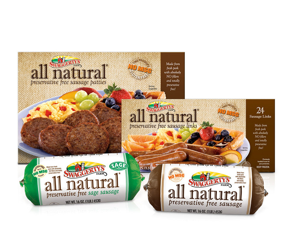 All Natural Premium Pork Sausage Collection <br>(3 boxes, 4 rolls)